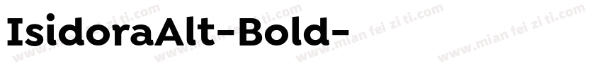 IsidoraAlt-Bold字体转换