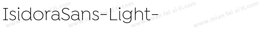 IsidoraSans-Light字体转换