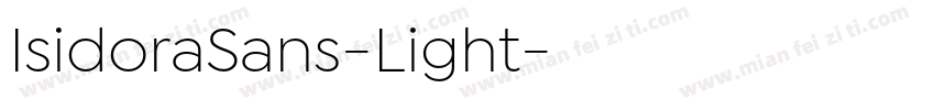 IsidoraSans-Light字体转换