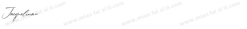 Jacquelina字体转换