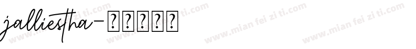 jalliestha字体转换