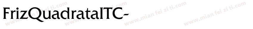 FrizQuadrataITC字体转换