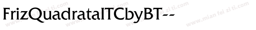 FrizQuadrataITCbyBT-字体转换