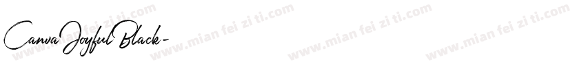 CanvaJoyfulBlack字体转换