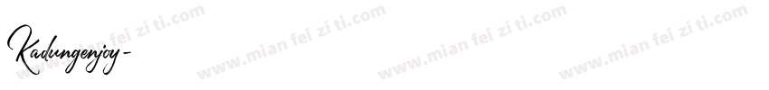 Kadungenjoy字体转换