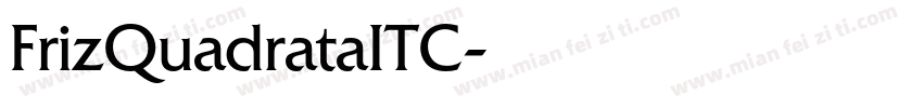 FrizQuadrataITC字体转换