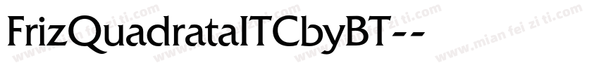 FrizQuadrataITCbyBT-字体转换