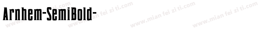 Arnhem-SemiBold字体转换