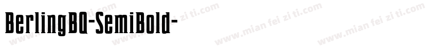 BerlingBQ-SemiBold字体转换