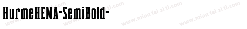 HurmeHEMA-SemiBold字体转换