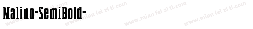 Malino-SemiBold字体转换
