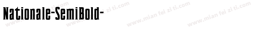 Nationale-SemiBold字体转换