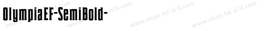 OlympiaEF-SemiBold字体转换