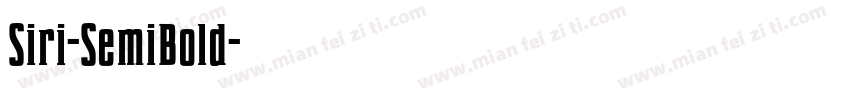 Siri-SemiBold字体转换
