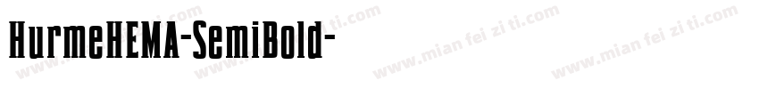 HurmeHEMA-SemiBold字体转换