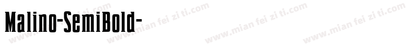 Malino-SemiBold字体转换