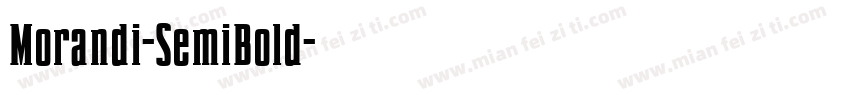 Morandi-SemiBold字体转换