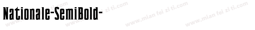 Nationale-SemiBold字体转换
