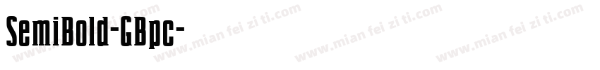 SemiBold-GBpc字体转换