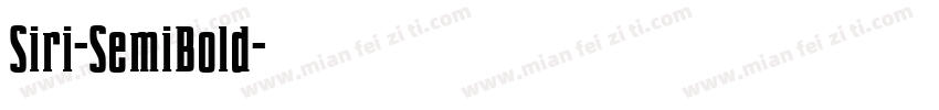 Siri-SemiBold字体转换