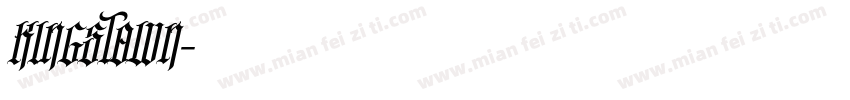 KINGSTOWN字体转换