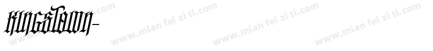 KINGSTOWN字体转换