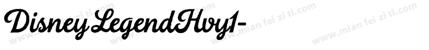 DisneyLegendHvy1字体转换