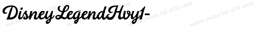DisneyLegendHvy1字体转换