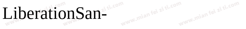 LiberationSan字体转换