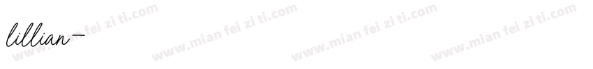 lillian字体转换
