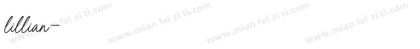 lillian字体转换