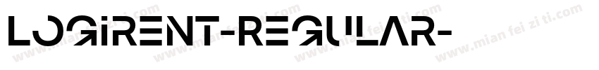 Logirent-Regular字体转换