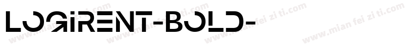 Logirent-Bold字体转换