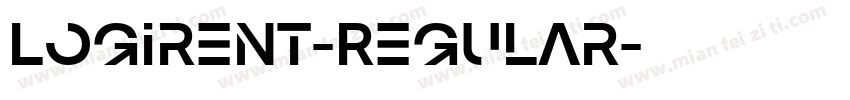 Logirent-Regular字体转换