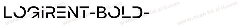 Logirent-Bold字体转换