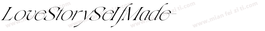 LoveStorySeIfMade字体转换