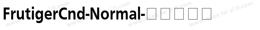 FrutigerCnd-Normal字体转换