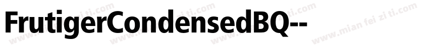 FrutigerCondensedBQ-字体转换