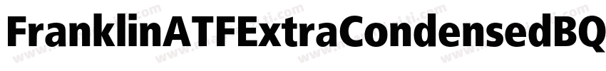 FranklinATFExtraCondensedBQ-Italic字体转换