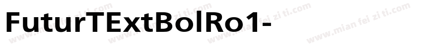 FuturTExtBolRo1字体转换