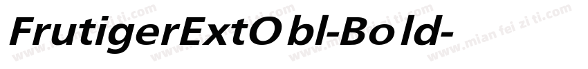 FrutigerExtObl-Bold字体转换