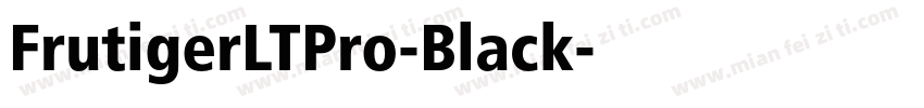 FrutigerLTPro-Black字体转换