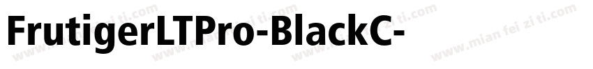 FrutigerLTPro-BlackC字体转换