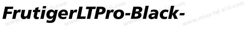 FrutigerLTPro-Black字体转换