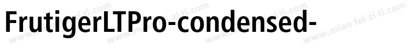 FrutigerLTPro-condensed字体转换