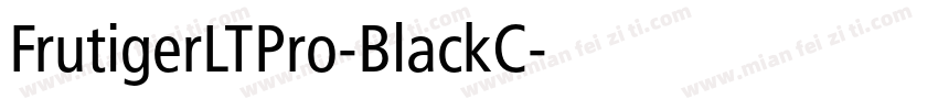 FrutigerLTPro-BlackC字体转换