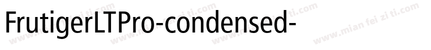 FrutigerLTPro-condensed字体转换