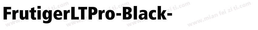 FrutigerLTPro-Black字体转换