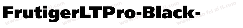 FrutigerLTPro-Black字体转换