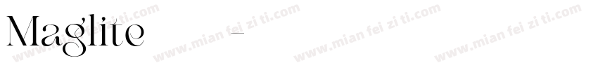 Maglite常规字体字体转换